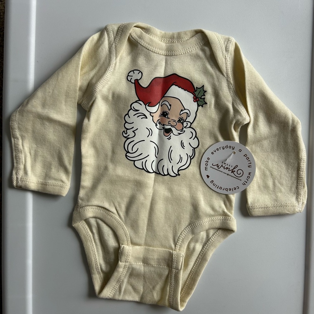 NWT Sweet Wink Retro Santa Bodysuit